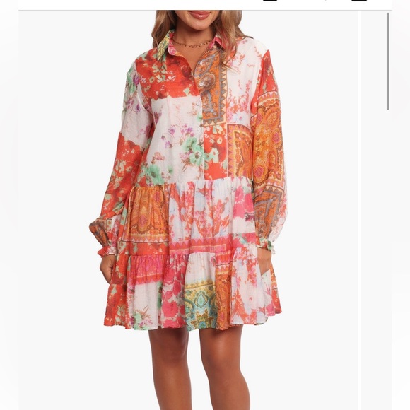 Petal & Pup Dresses & Skirts - Petal & Pup Helene Patchwork Shirt Dress